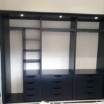 Indigo Blue colour matched interior with drawers fitted.