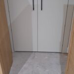 Two door cupboard exterior close up - White