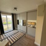 3 door light grey sliding door wardrobe with mirrors