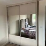 HM Cashmere - 2 door sliding wardrobe with mirrors - Beige
