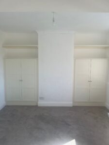Bespoke Alcove Wardrobes - cream