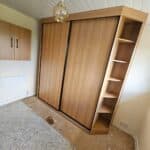 2 Door Sliding Wardrobe with Corner Shelves
