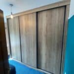 Harrison Monarch Graphite 3 Door Sliding Wardrobe Wood