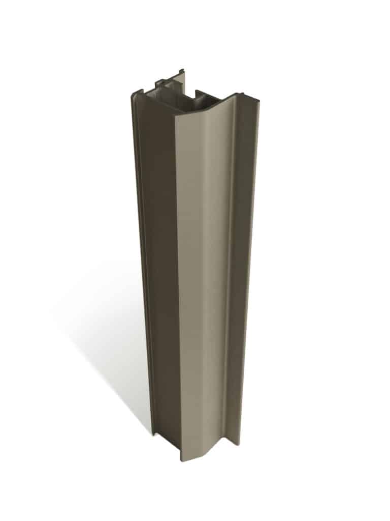 Satin bronze aluminium Element sliding door frame showcasing smooth finish and modern profile.