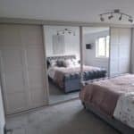 Bespoke Shaker sliding wardrobes fitted in Ashton-In-Makerfield, Wigan by Creative Joinery Bedrooms