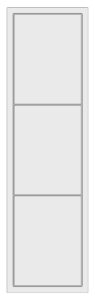 Camden Door 3 Panel - white