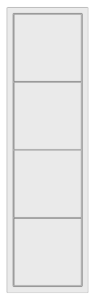 Camden Door 4 Panel - white