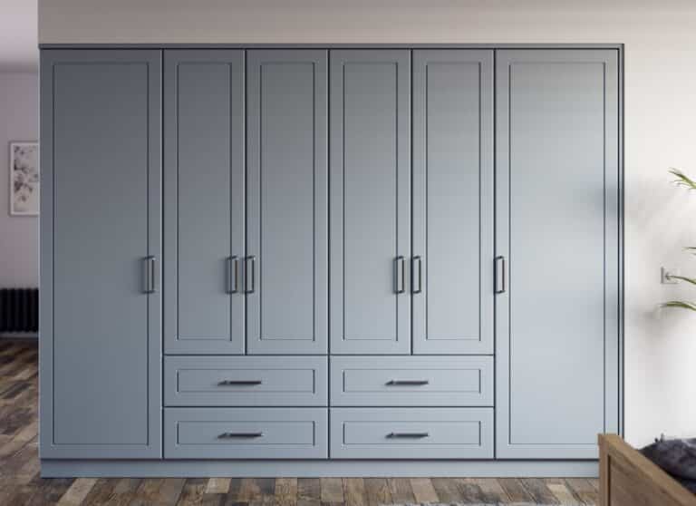 Esquire Denim - 6 door wardrobe with 4 drawers
