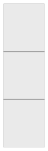 Havana Door 3 Panel - white