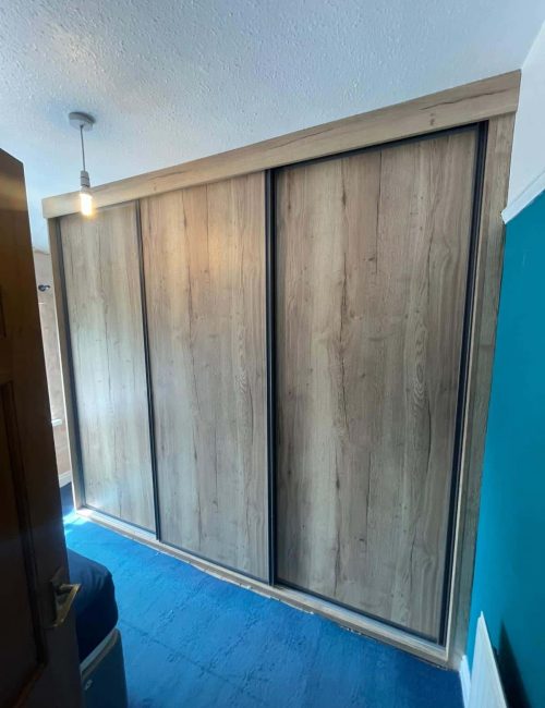 Harrison Monarch Graphite 3 Door Sliding Wardrobe Wood
